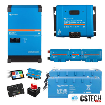Kit complet 5000W Victron Energy cu acumulatori LFP 10 kWh