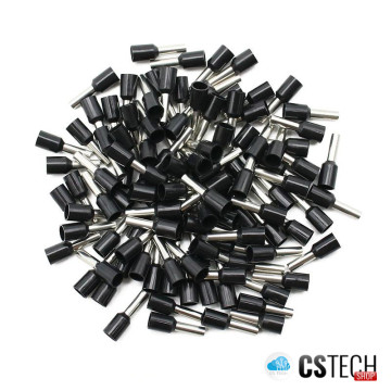 Pini terminali 10mm² pentru conductori, negru, punga 500 bucăți