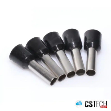 Pini terminali 10mm² pentru conductori, negru, punga 500 bucăți